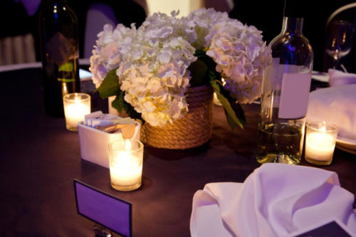 evening table setting